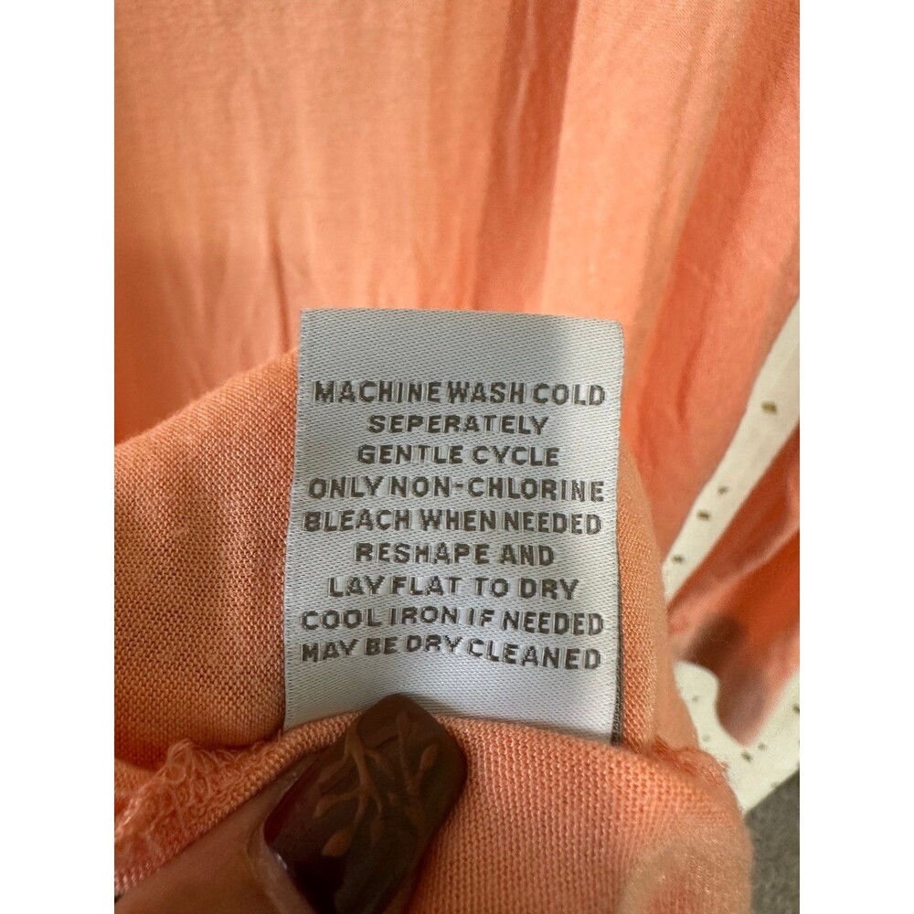 Soft Surroundings Peach Open Front Lightweight Je… - image 6